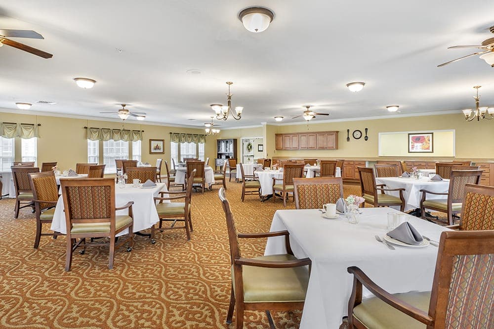 Community dining room at The Terrace