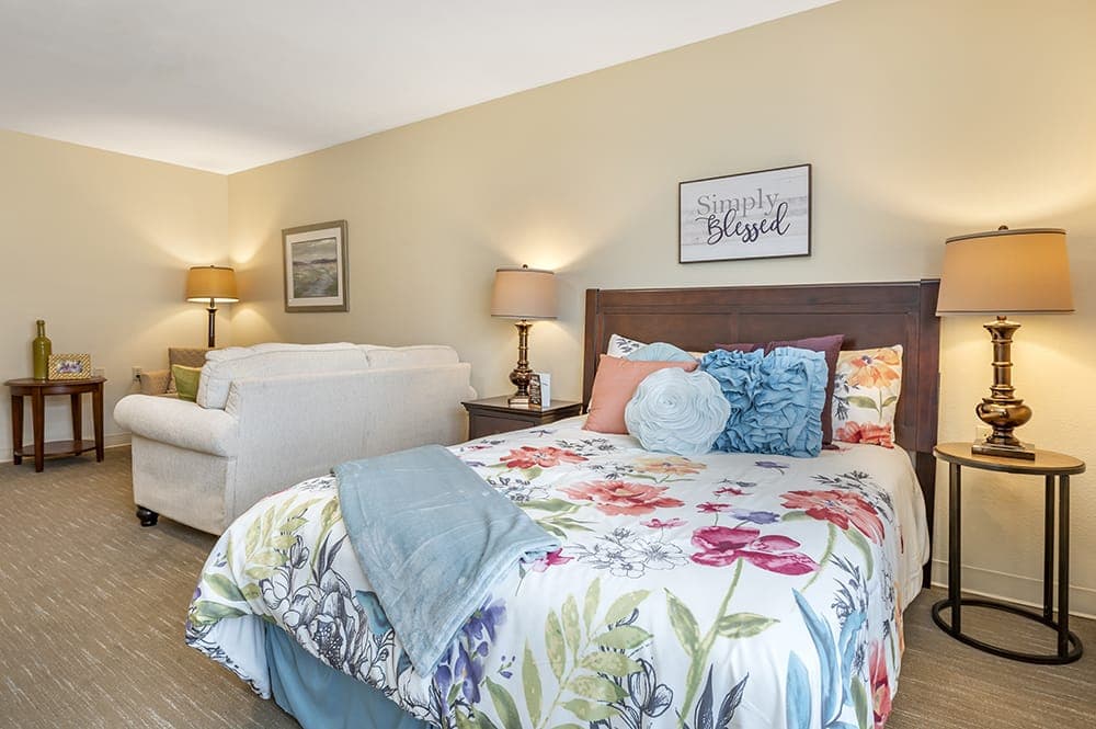 Studio apartment at The Terrace assisted living